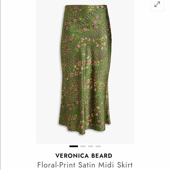 Veronica Beard satin skirt size 6 - Picture 4 of 5